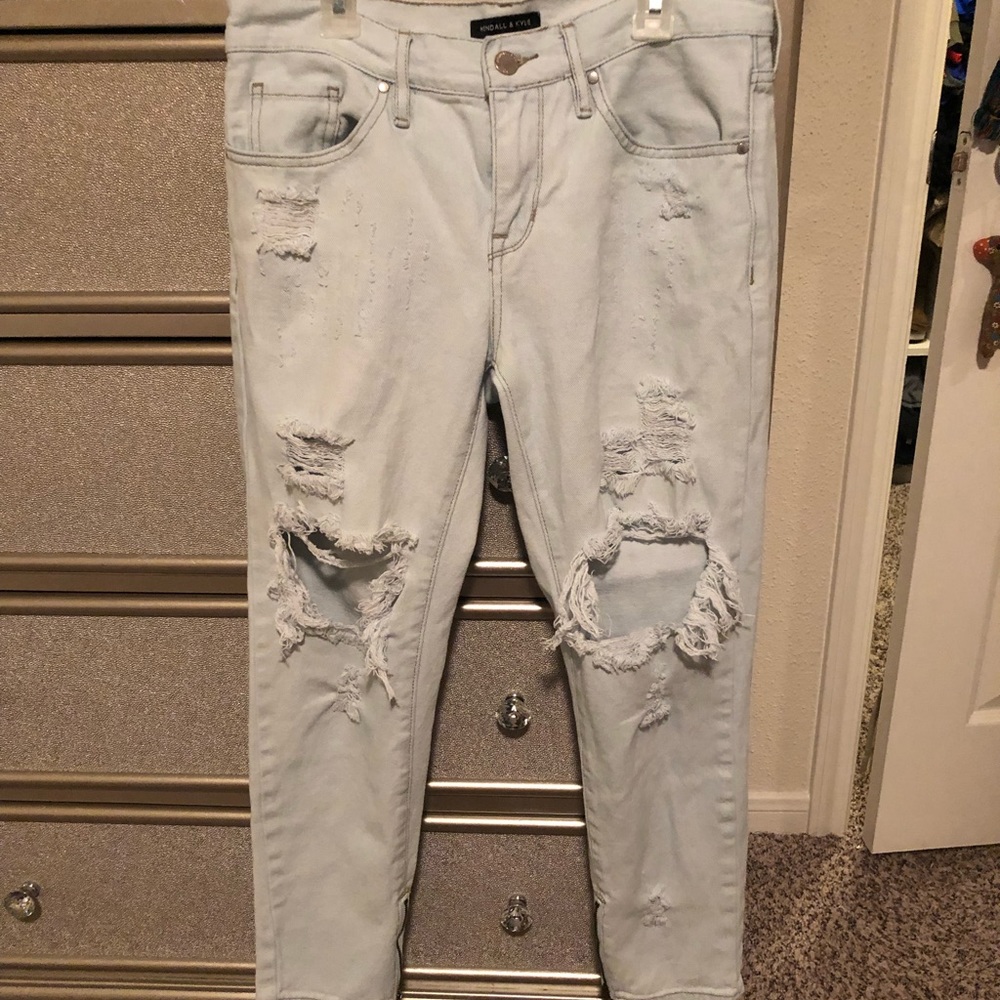 Skinny jean capris